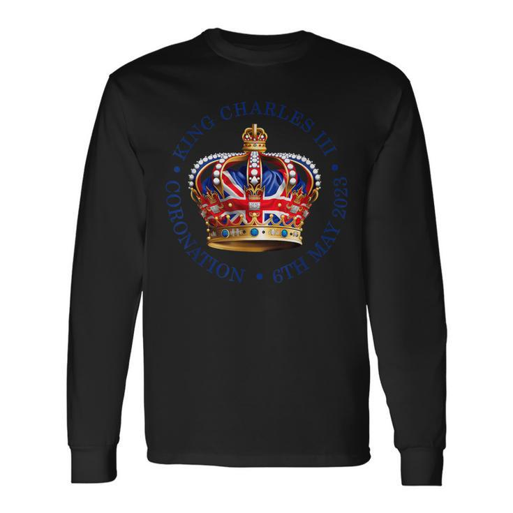 Cr Iii King Charles Coronation May 2023 British Royal Crown Long Sleeve T-Shirt T-Shirt