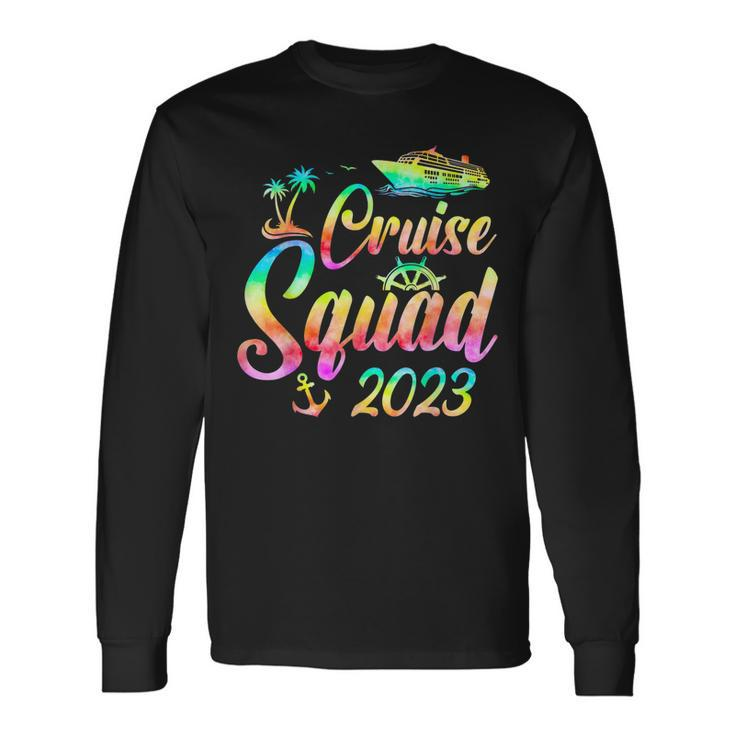 Cruise Squad 2023 Summer Vacation Friend Travel Group Long Sleeve T-Shirt