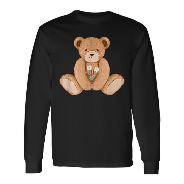 Cute Bear Illustration Classic Long Sleeve T-Shirt