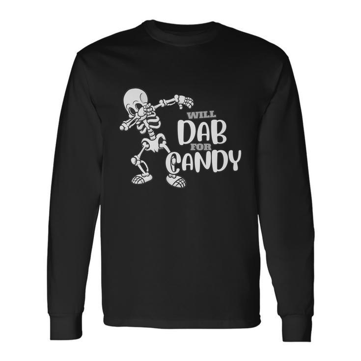 Cute Dab For Candy Halloween Long Sleeve T-Shirt