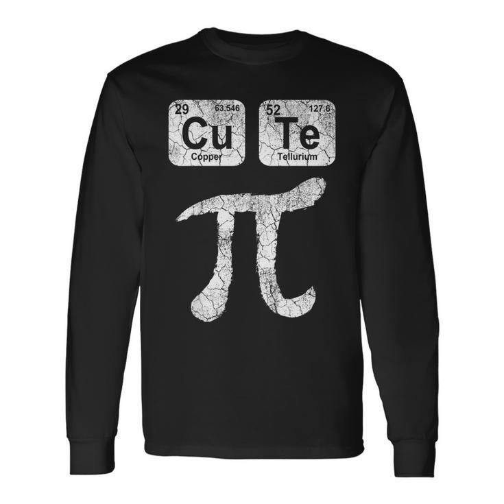 Cute Pie Pi Day Shirt Cute Math Periodic Table Pun Long Sleeve T-Shirt T-Shirt