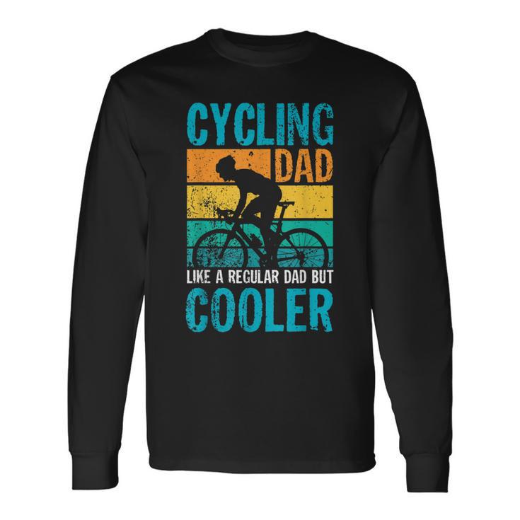 Cycling Dad Langarmshirts für Herren, Cool Papa Radfahrer Design Geschenkideen