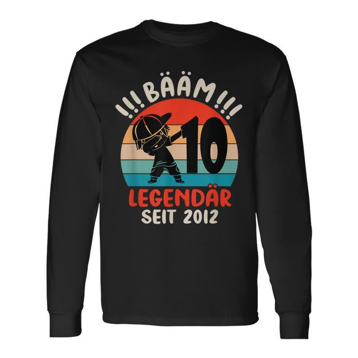 Dabbing Junge Junge Bääm Legendär Seit 2012 10 Geburtstag Langarmshirts Geschenkideen