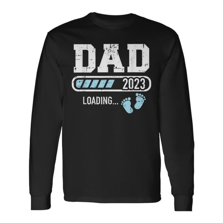 Dad 2023 Loading For Pregnancy Announcement Long Sleeve T-Shirt T-Shirt
