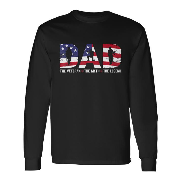Dad The Man The Myth The Legend Cool Long Sleeve T-Shirt