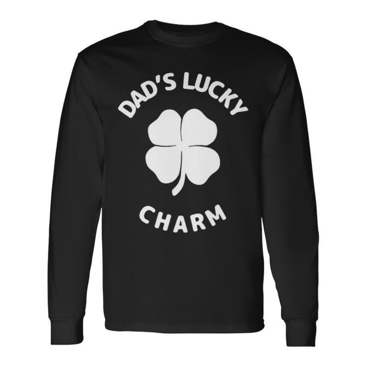 Dad’S Lucky Charm Shamrock Long Sleeve T-Shirt T-Shirt