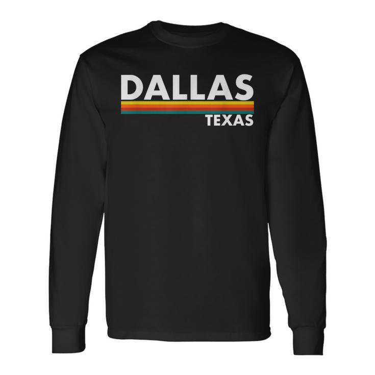 Dallas Texas Throwback Classic Long Sleeve T-Shirt