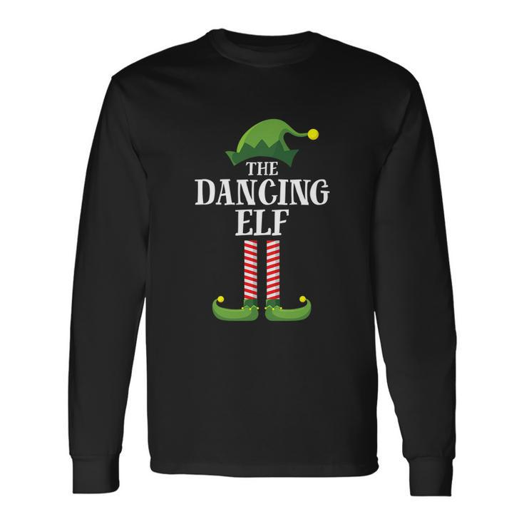 Dancing Elf Matching Group Christmas Party Pajama Long Sleeve T-Shirt