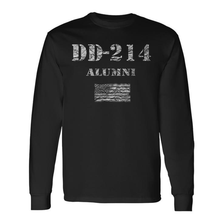 Dd-214 Usa Army Alumni Veteran Vintage Men Women Long Sleeve T-shirt Graphic Print Unisex Gifts ideas