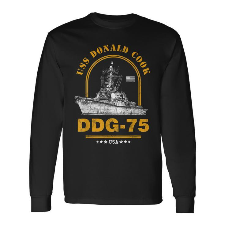 Ddg-75 Uss Donald Cook Long Sleeve T-Shirt