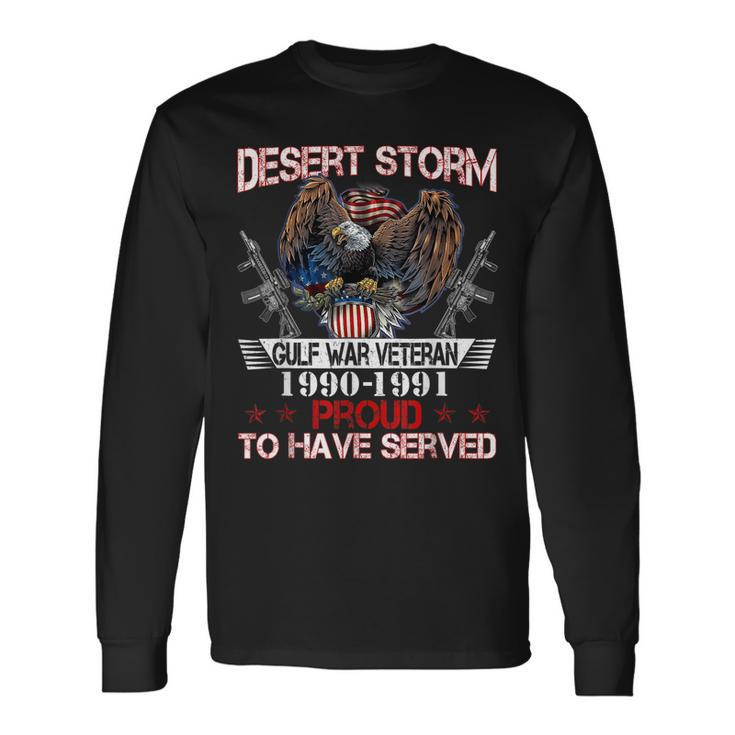 Desert Storm Veteran Operation Desert Storm Veteran Long Sleeve T-Shirt Gifts ideas