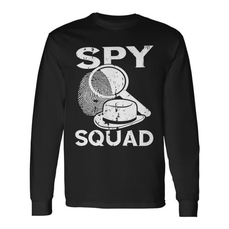 Detektiv Spy Squad Spy Kostüm Investigate Espionage Agent Langarmshirts Geschenkideen