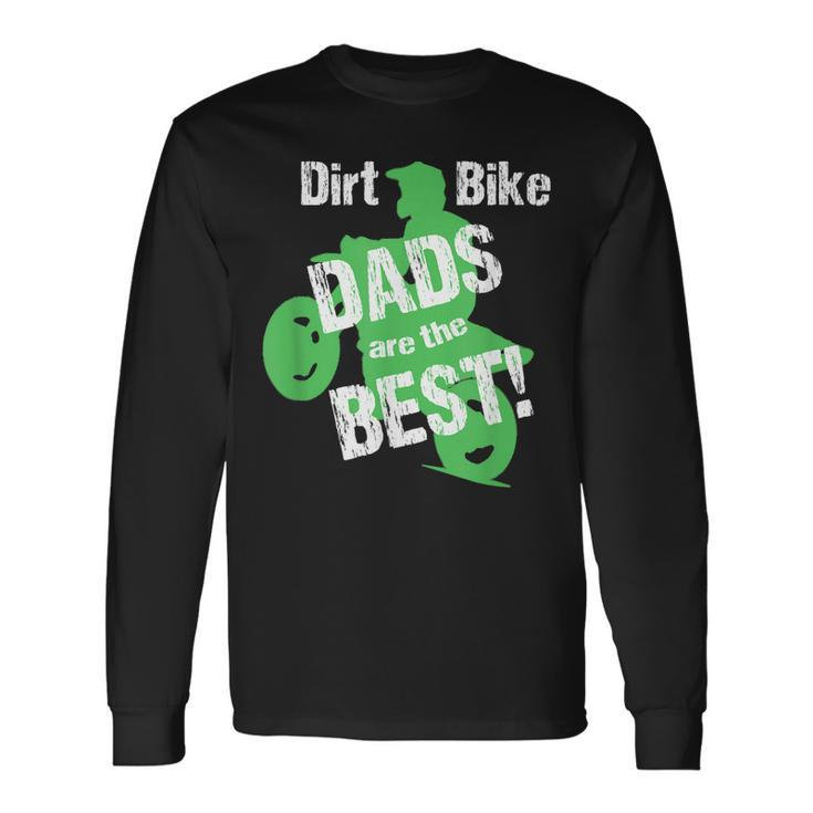 Dirt Bike Dad Fathers Day For Graphic Motocross Long Sleeve T-Shirt T-Shirt