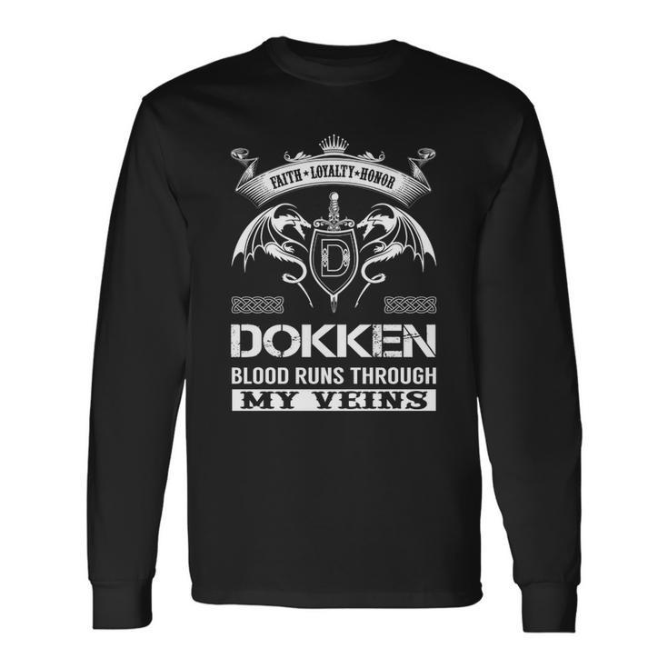 Dokken Blood Runs Through My Veins V2 Long Sleeve T-Shirt