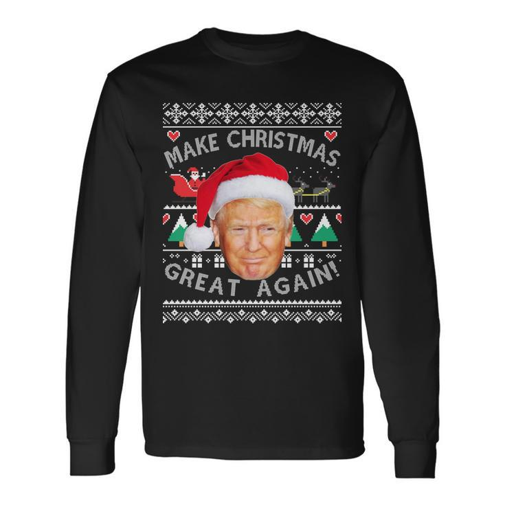 Donald Trump Christmas Long Sleeve T-Shirt