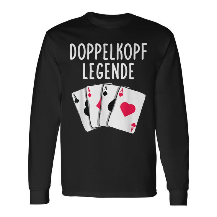 Doppelkopf Legende Spielkarten Langarmshirts Geschenkideen