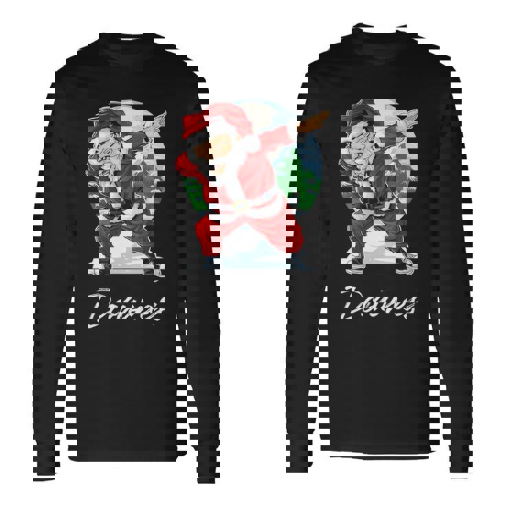 Downes Name Santa Downes Long Sleeve T-Shirt Gifts ideas