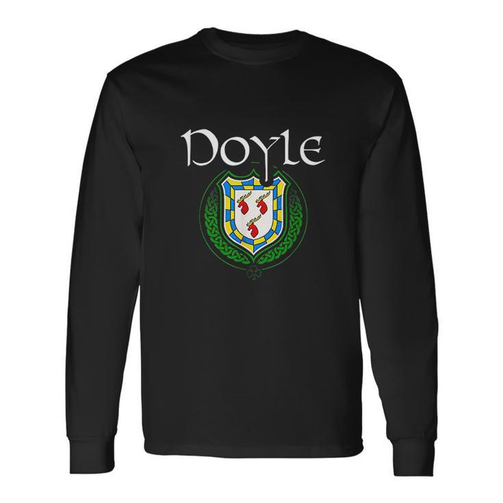 Doyle Surname Irish Last Name Doyle Crest Men Women Long Sleeve T-Shirt T-shirt Graphic Print