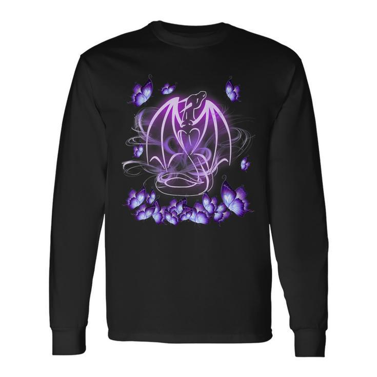 Dragon Magical Purple Long Sleeve T-Shirt