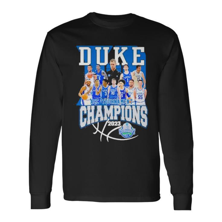 Duke Team 2023 Acc Men’S Basketball Tournament Champions Long Sleeve T-Shirt T-Shirt Gifts ideas