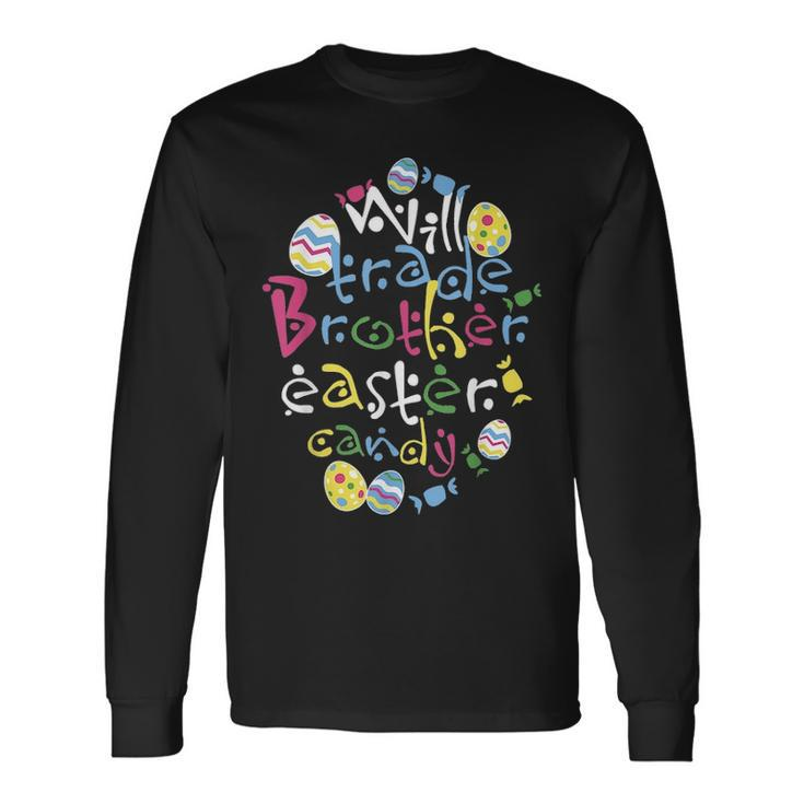 Easter Brother Egg Hunting Rabbit Party Long Sleeve T-Shirt