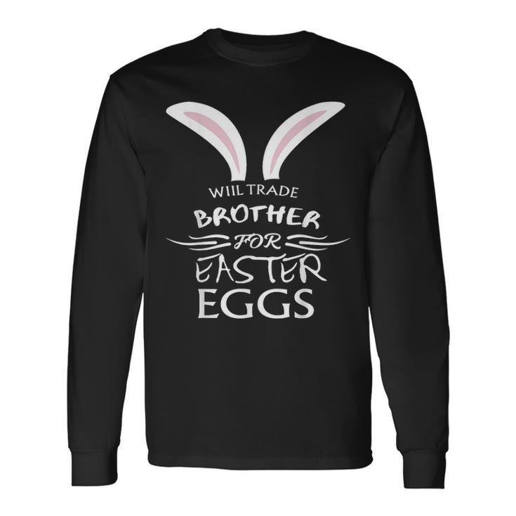 Easter Brother Egg Hunting Rabbit Party V2 Long Sleeve T-Shirt