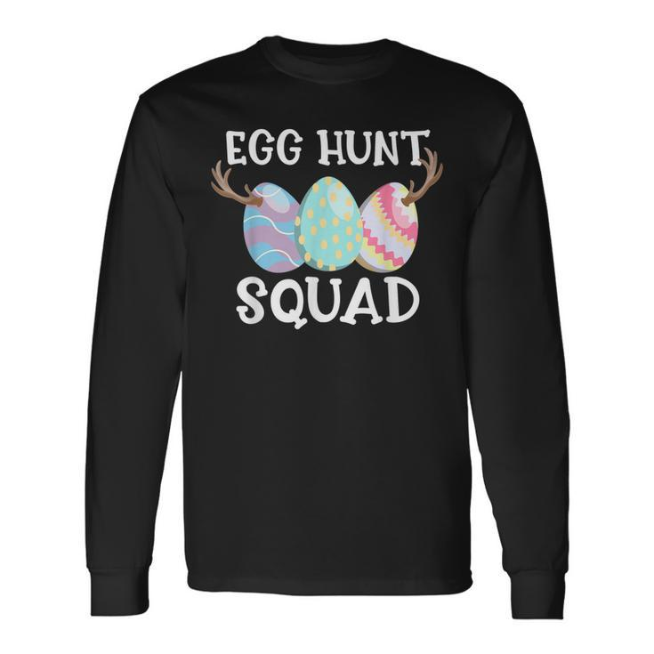 Easter Egg Hunt Squad Happy Hunting Matching Cute Long Sleeve T-Shirt T-Shirt
