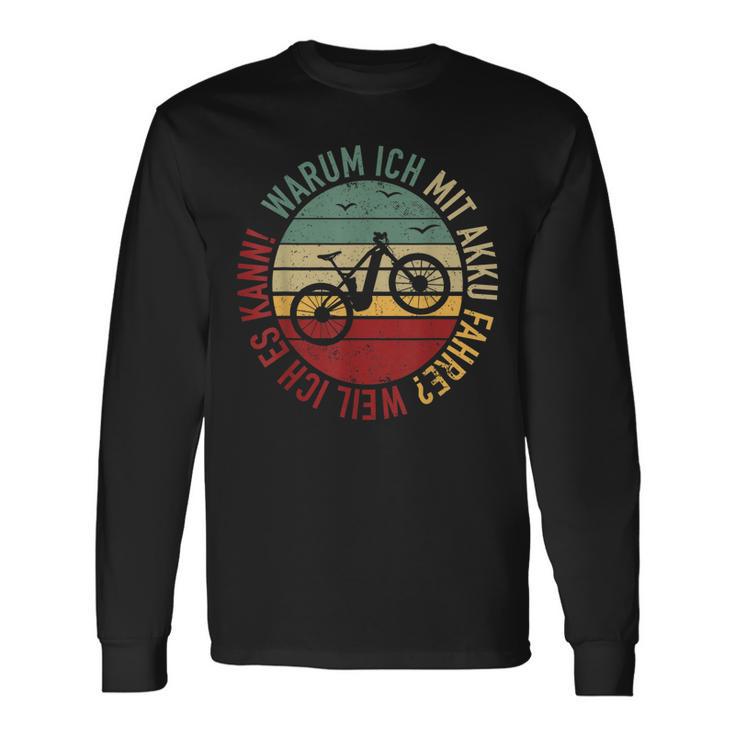 Ebike Fahrradfahrer Elektro Akku E-Bike Fahrrad Mountainbike Langarmshirts Geschenkideen