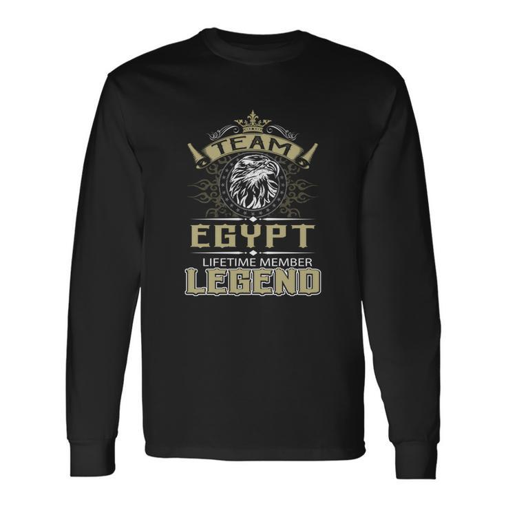 Egypt Name Egypt Eagle Lifetime Member L Long Sleeve T-Shirt