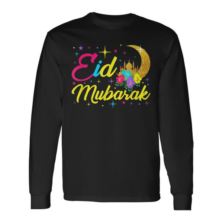 Eid Mubarak-Eid Al Fitr Islamic Holidays Long Sleeve T-Shirt