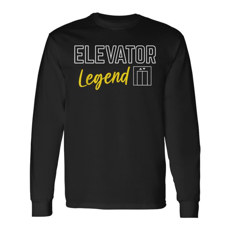 Elevator Legend Aufzug Techniker Langarmshirts Geschenkideen