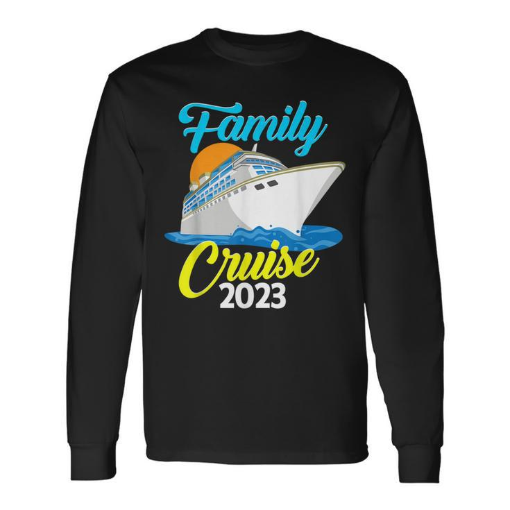 Family Cruise 2023 Matching Vacation Cruising Group Photo Long Sleeve T-Shirt T-Shirt