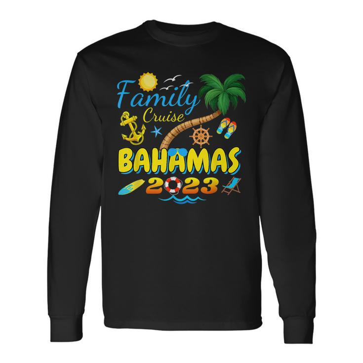 Family Cruise Bahamas 2023 Matching Group Summer Vacation Long Sleeve T-Shirt T-Shirt