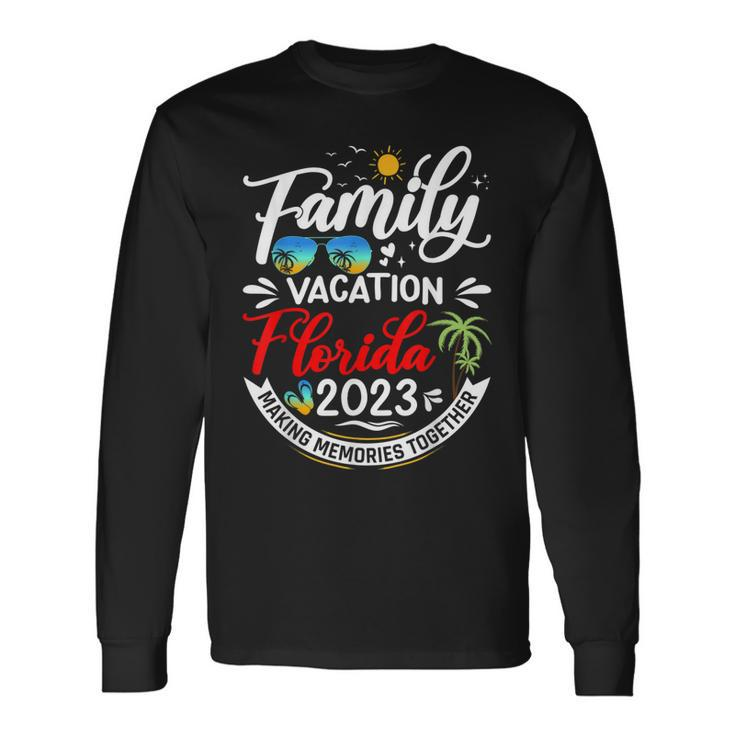 Family Vacation Florida 2023 Beach Summer Vacation 2023 Long Sleeve T-Shirt T-Shirt