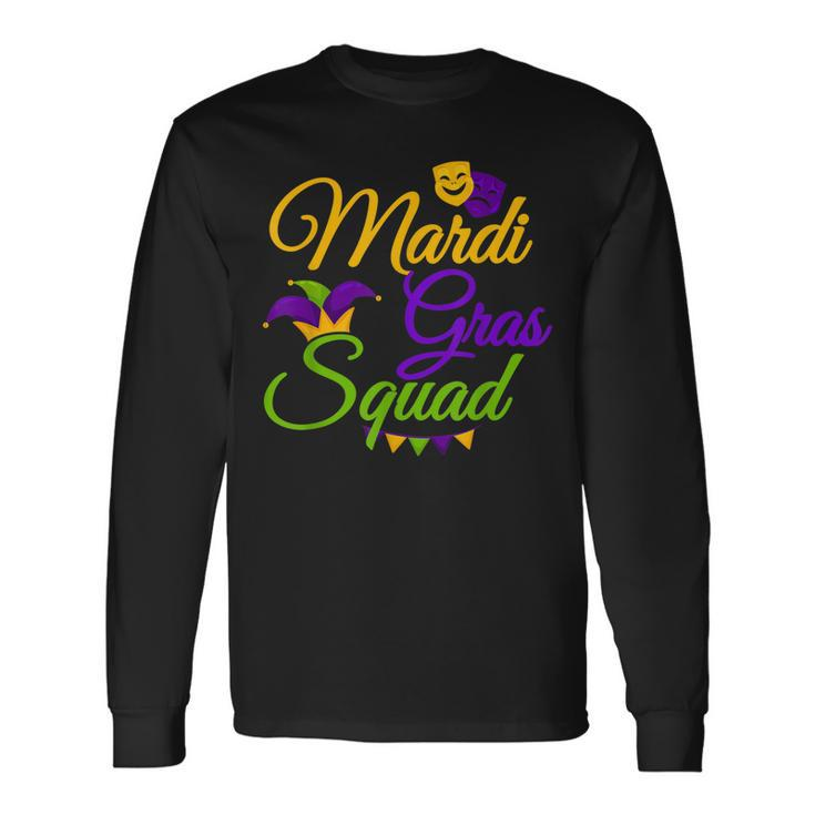 Fat Tuesday Matching Mardi Gras Squad Long Sleeve T-Shirt T-Shirt