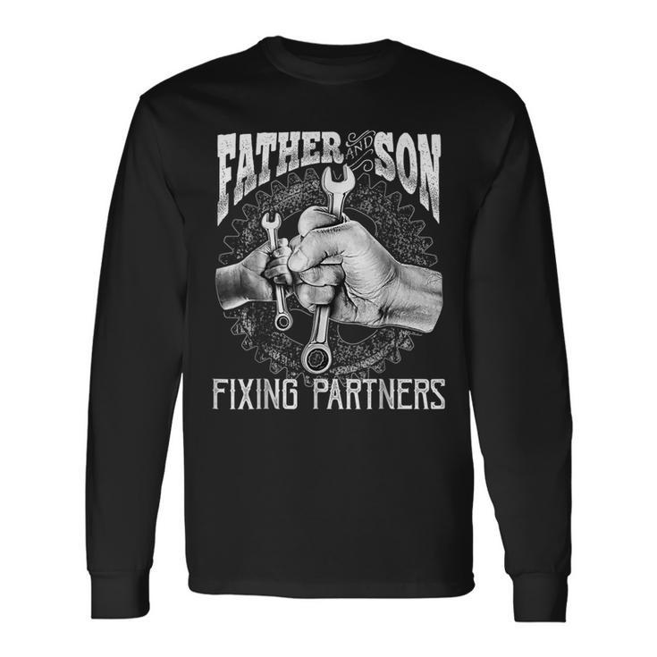 Father And Son Mechanic Mechanic Fathers Day Long Sleeve T-Shirt