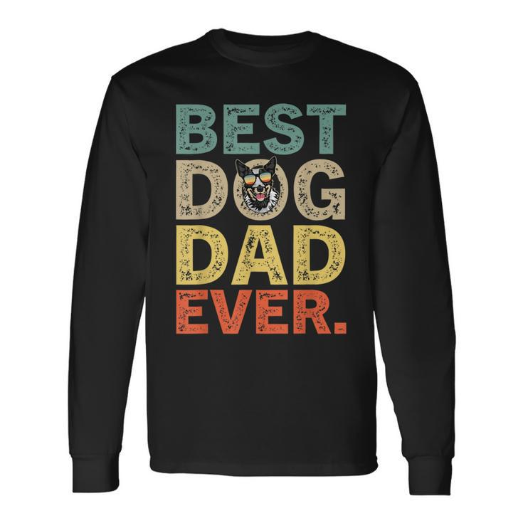 Fathers Day Australian Cattle Best Dog Dad Ever Long Sleeve T-Shirt T-Shirt
