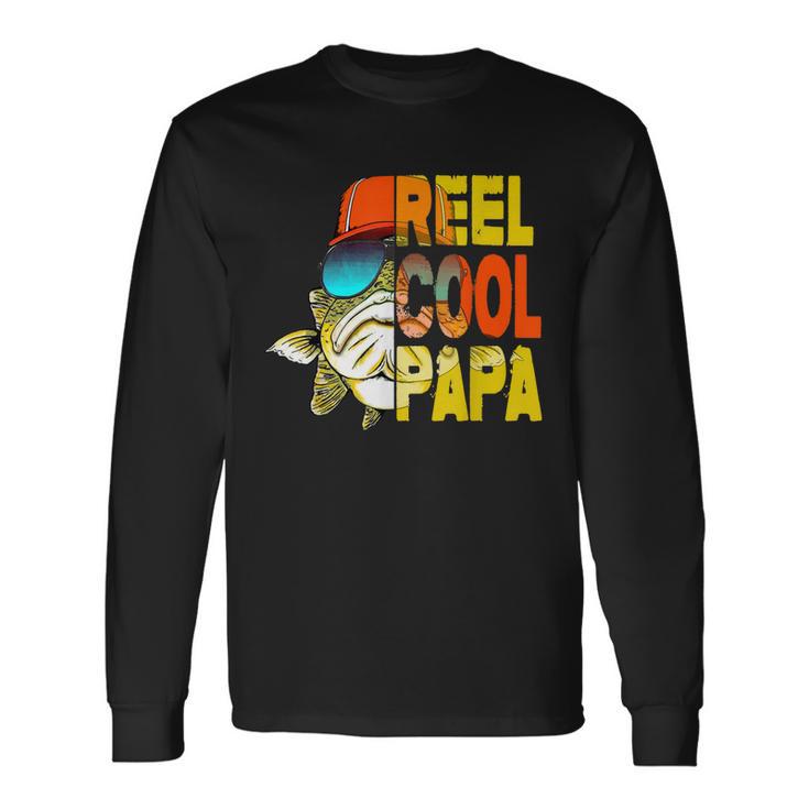 Reel Cool Papa Fishing Fathers Day Long Sleeve T-Shirt T-Shirt