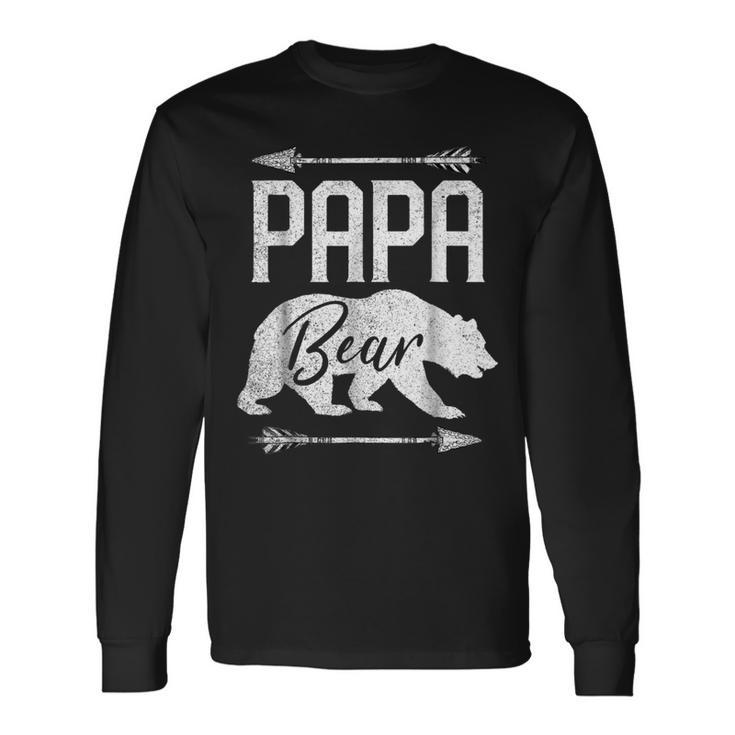 Fathers Day Papa Bear Dad Grandpa Best Long Sleeve T-Shirt T-Shirt