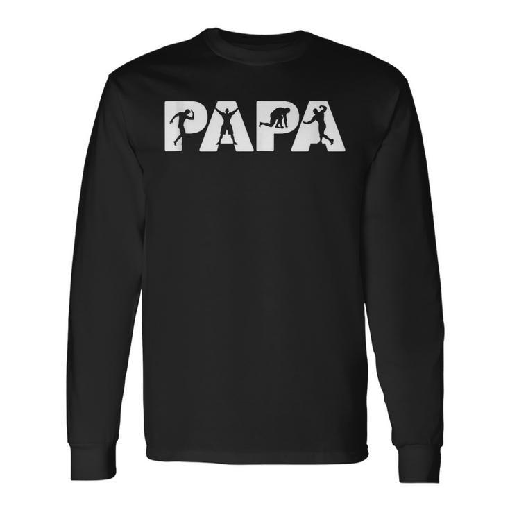 Fathers Day Papa Body Builder Long Sleeve T-Shirt