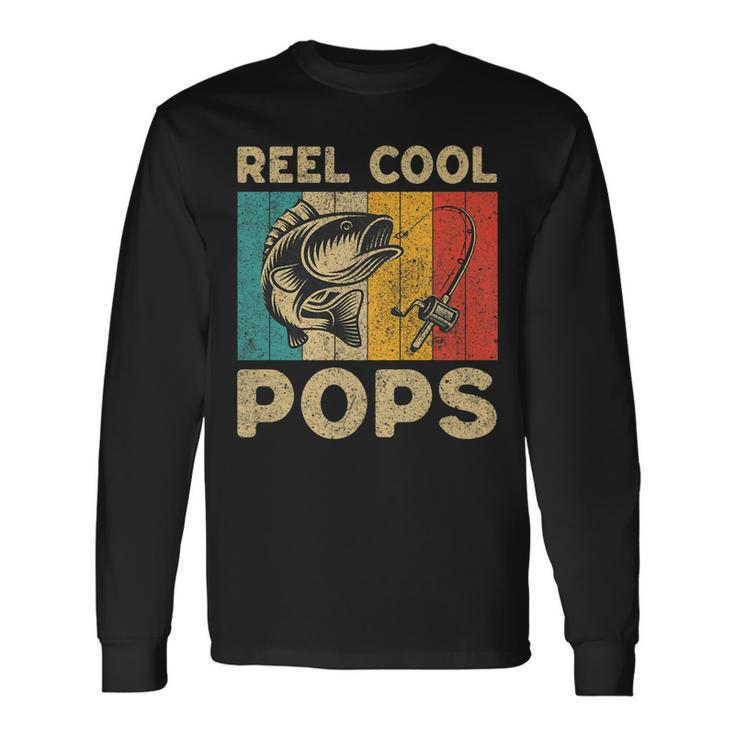Fathers Day Present Fishing Reel Cool Pops Long Sleeve T-Shirt