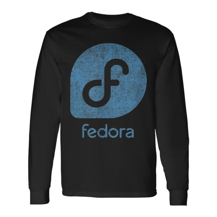 Fedora Linux Workstations Servers Iot Internet Of Things Long Sleeve T-Shirt