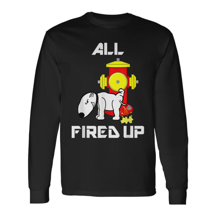 Fire Hydrant Fireman Dog Fighter Firefighter Long Sleeve T-Shirt