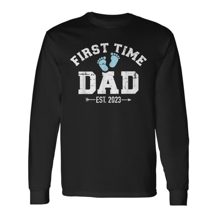 First Time Dad 2023 Pregnancy Announcement Long Sleeve T-Shirt