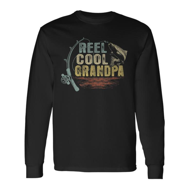 Fishing Vintage Reel Cool Grandpa Long Sleeve T-Shirt T-Shirt