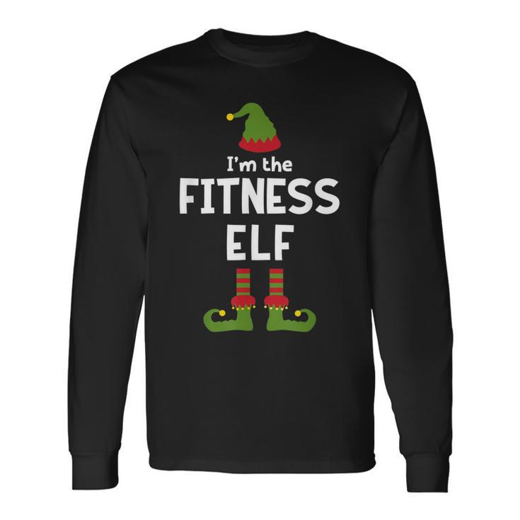 Fitness Elf Funny Gym Class Trainer Christmas Party Men Women Long Sleeve T-shirt Graphic Print Unisex Gifts ideas