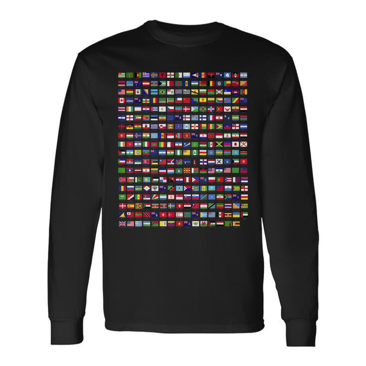 Flags Of The Countries Of The World 287 Flag International Long Sleeve T-Shirt