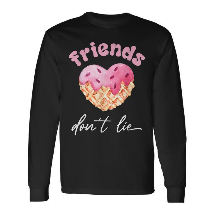 Friends Dont Lie Waffle Lovers Long Sleeve T-Shirt