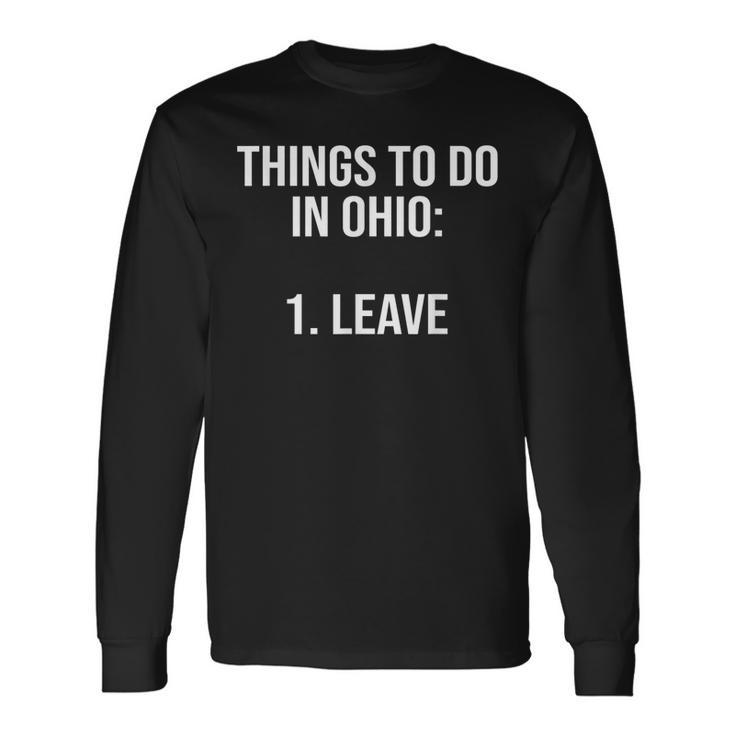 Funny Ohio Memes Things To Do In Ohio Leave Ohio Meme Unisex T-Shirt ...