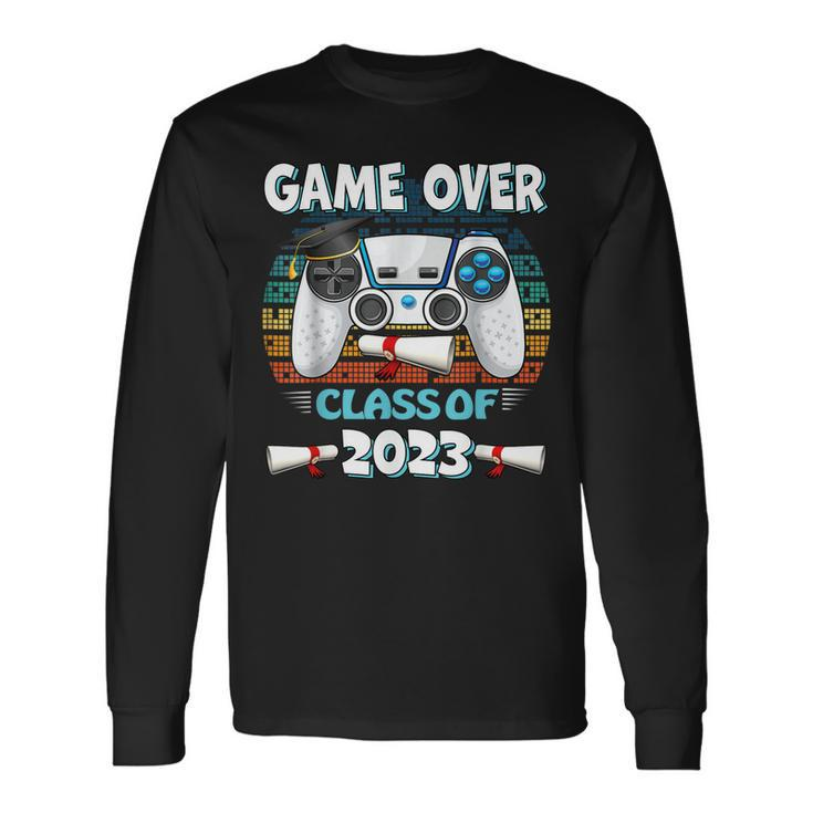 Game Over Class Of 2023 Video Gamer Graduation Gamer Long Sleeve T-Shirt T-Shirt